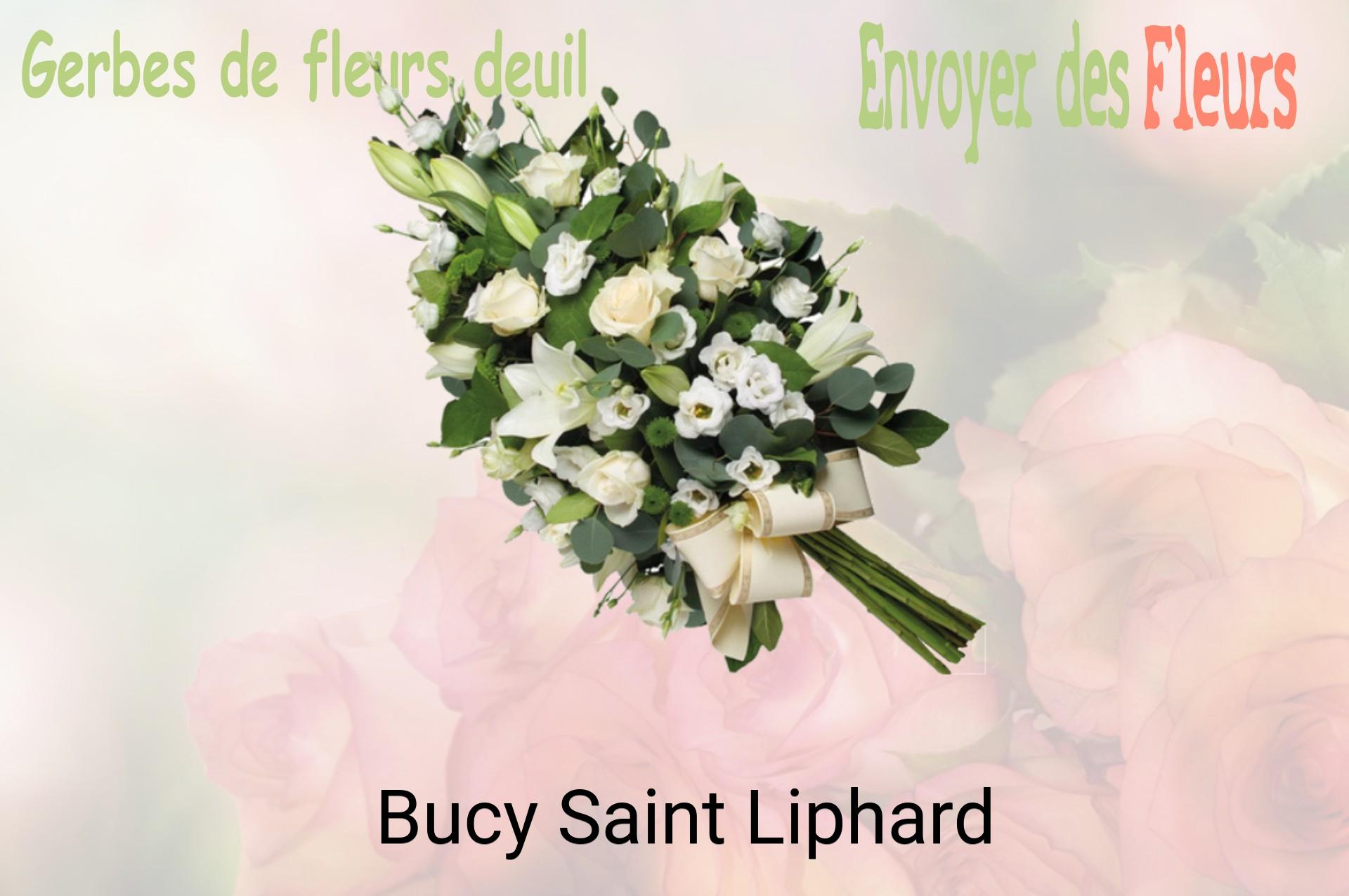 Gerbe de fleurs de deuil livrée à Bucy-Saint-Liphard